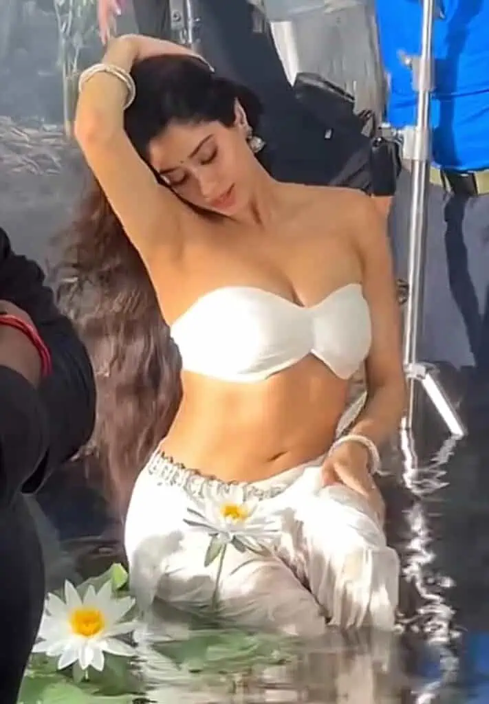 Jhanvi Kapoor Hottest Navel Show from Devara Movie 1